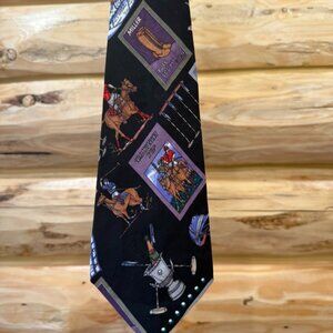 Vintage 1996 Nicole Miller Polo 100% Silk Tie
